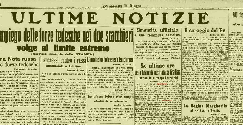 Copertina per La Grande Guerra prorompe a Gradisca, le prime ore della tragedia